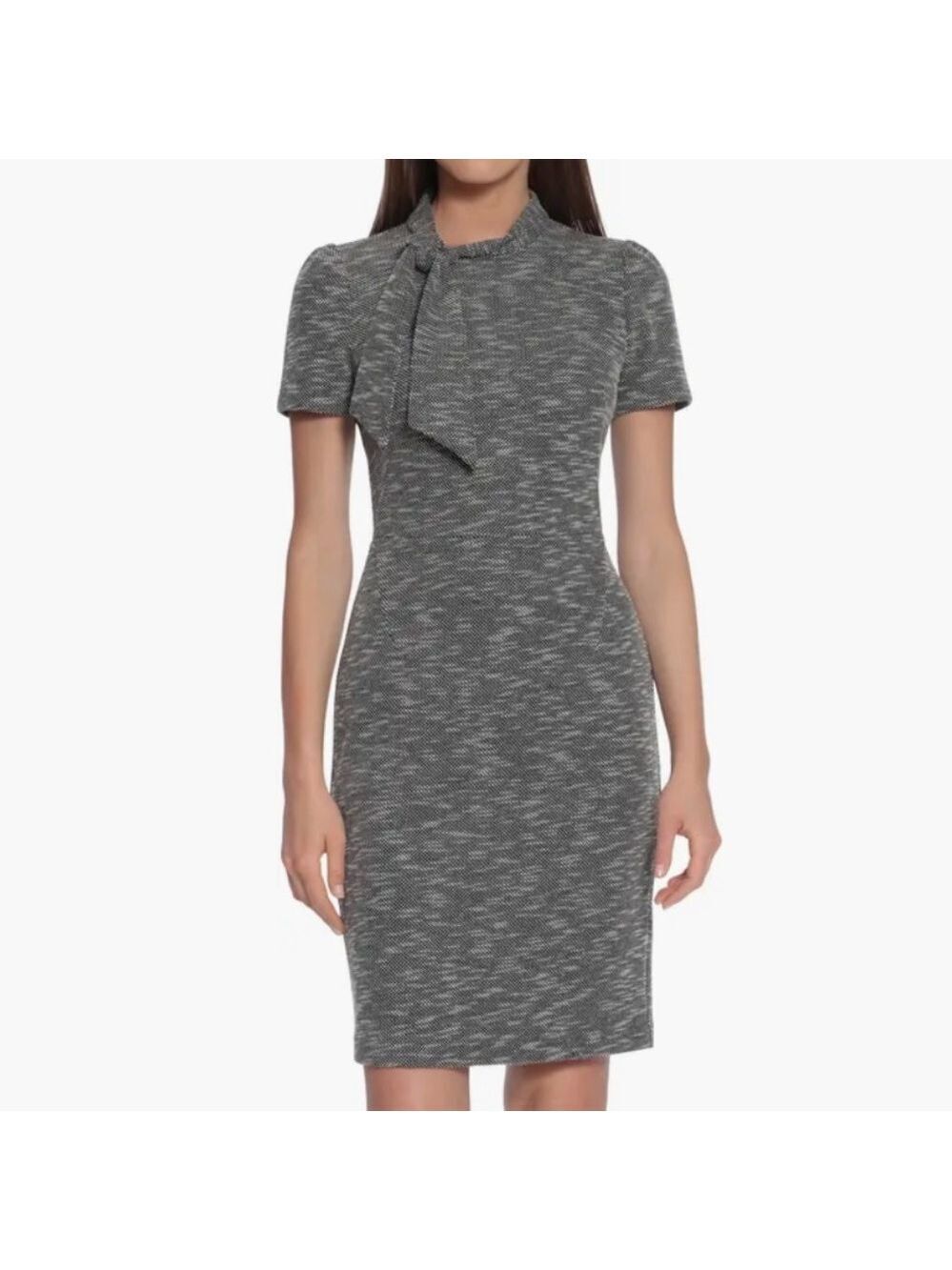 Black/White Tie Neck Dress- NWT SZ8